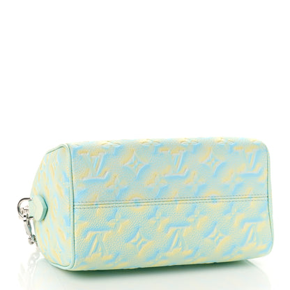 Louis Vuitton Empreinte Monogram Summer Stardust Speedy 20 Water Green 4 of 8