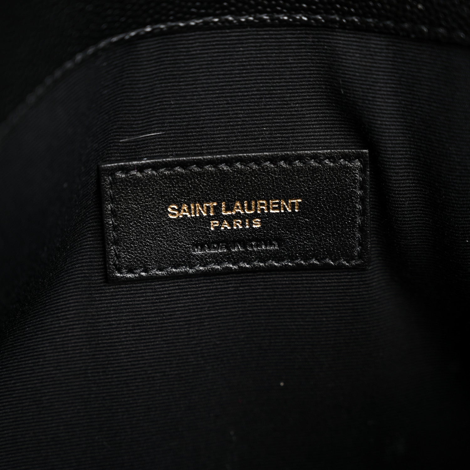 Saint Laurent Grain De Poudre Uptown Pouch Black 6 of 9