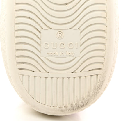 Gucci Calfskin Ayers Bee Embroidered Womens Ace Sneakers 36 White Green 8 of 9