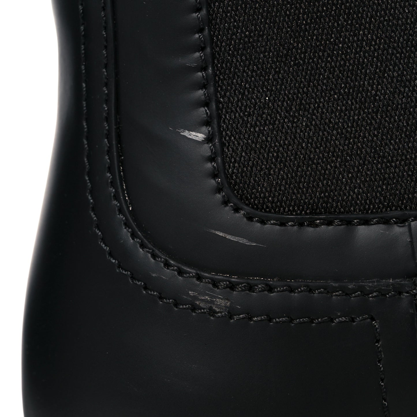 Calfskin Rubber Fendi Force Chelsea Boots 38 Black