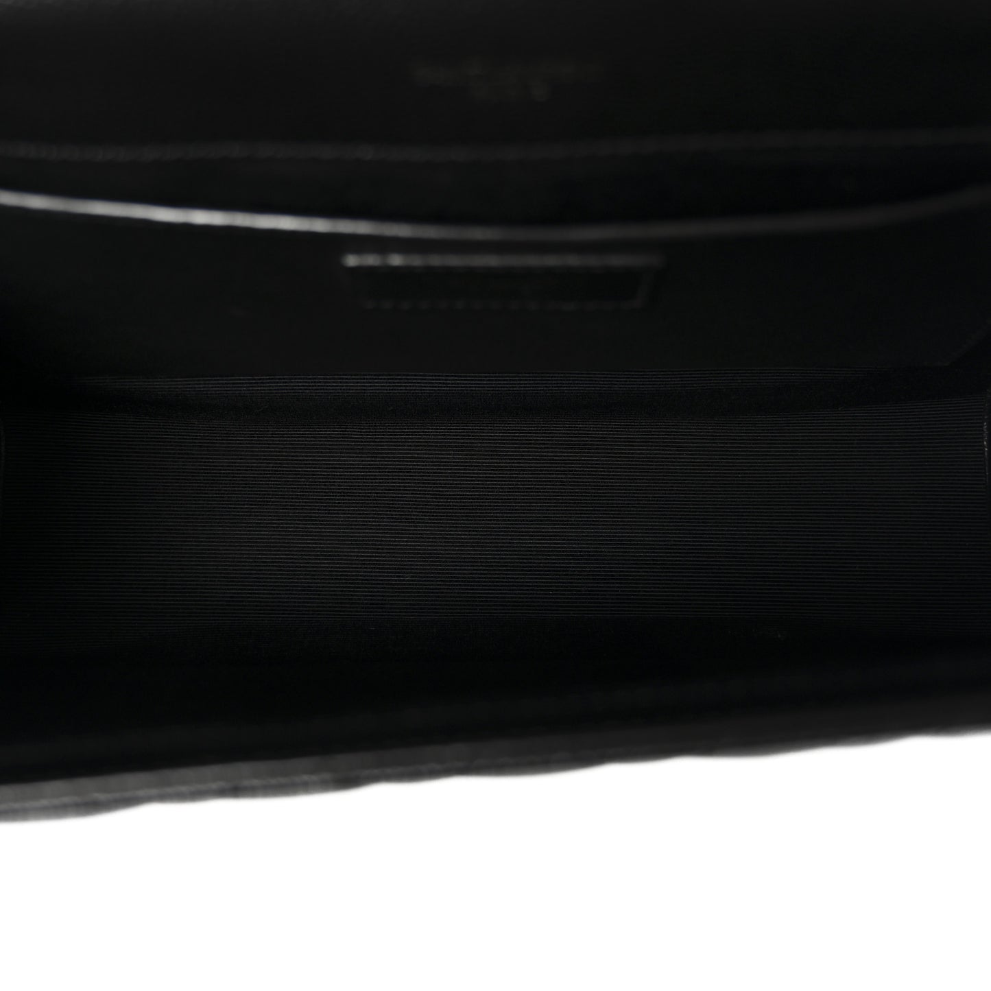 Grain De Poudre Textured Mixed Matelasse Triquilt Medium Monogram Monochrome Satchel Black