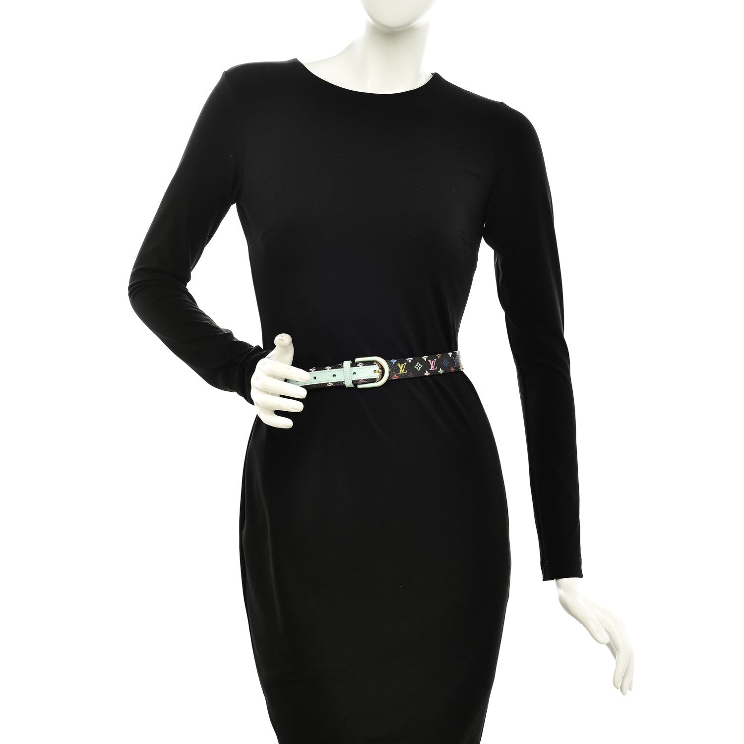 Louis Vuitton Monogram Multicolor Belt 85 34 Black 2 of 8