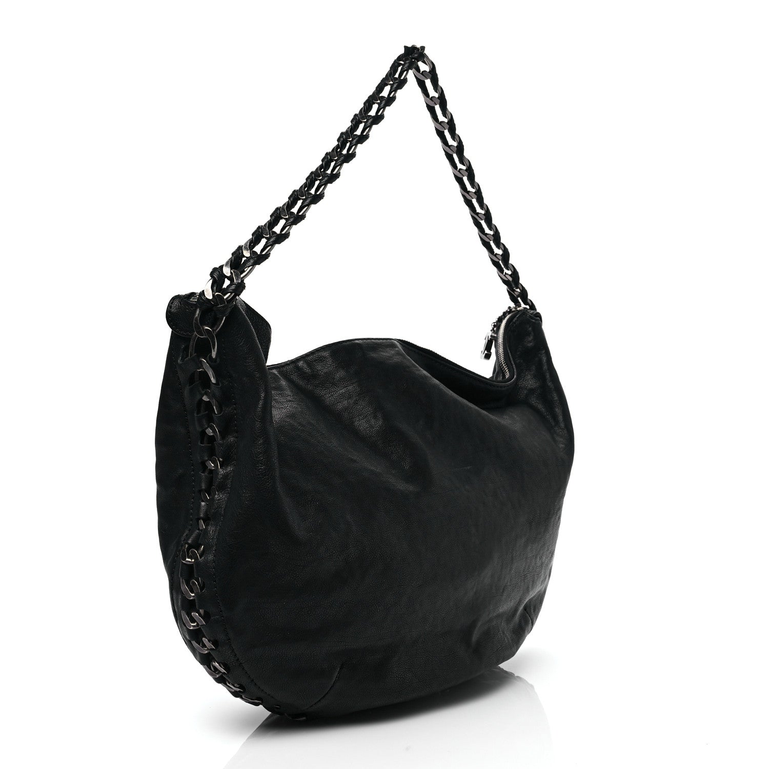 Chanel Calfskin Modern Chain Hobo Black 3 of 8
