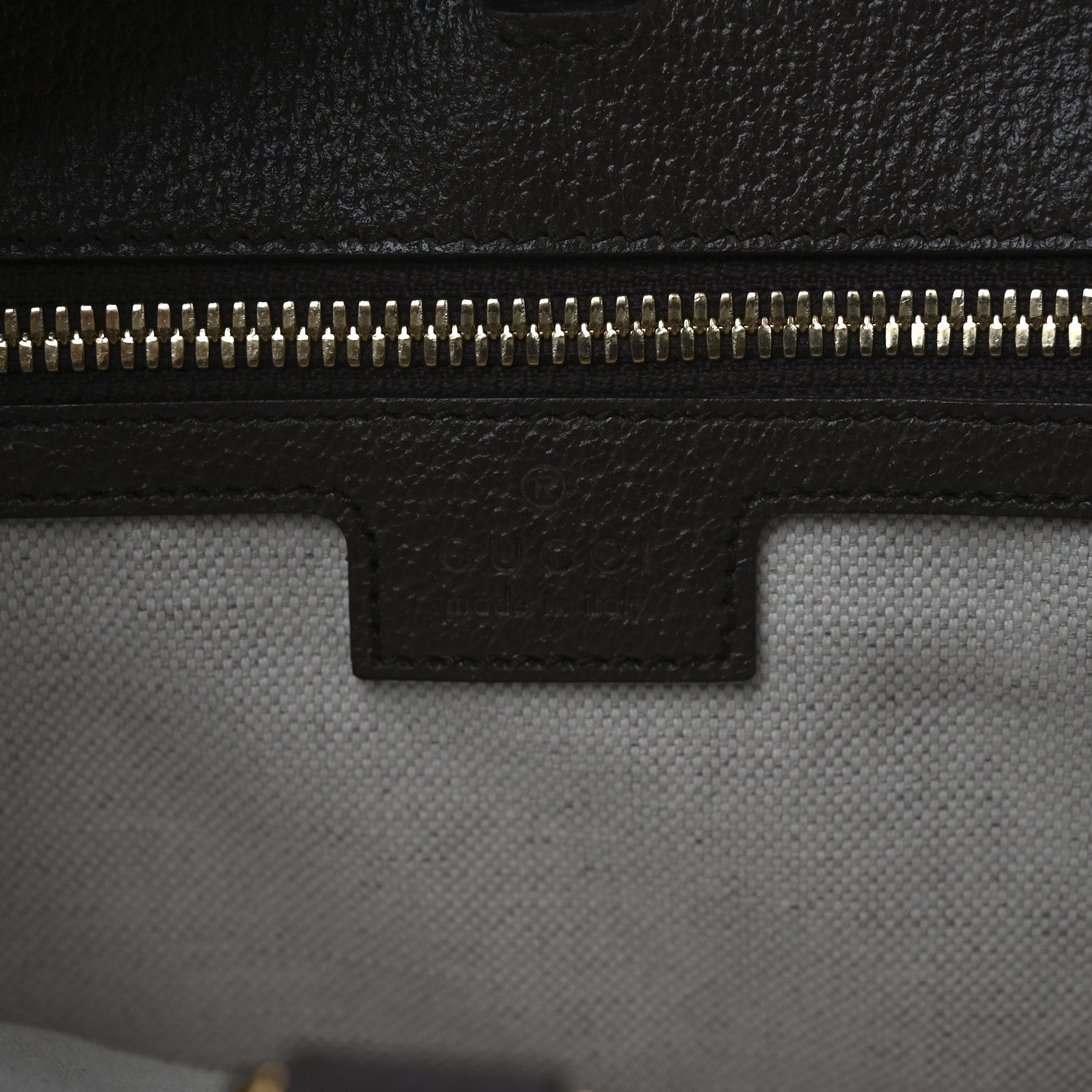 Gucci Monogram Jumbo GG Textured Dollar Calfskin Web Tote Bag Camel Ebony New Acero 6 of 10