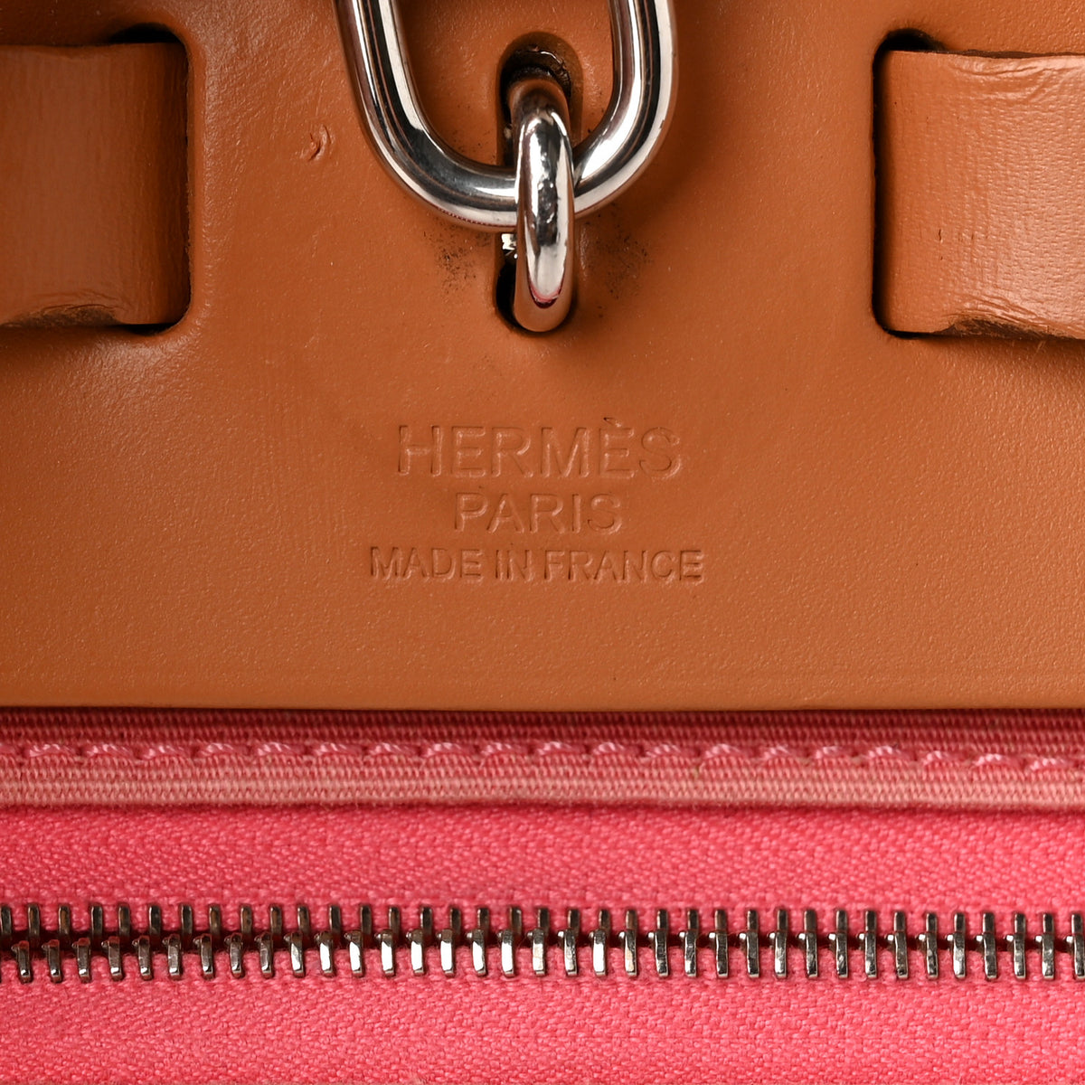 Vache Hunter Toile Herbag Zip 31 PM Rose Azalee Natural