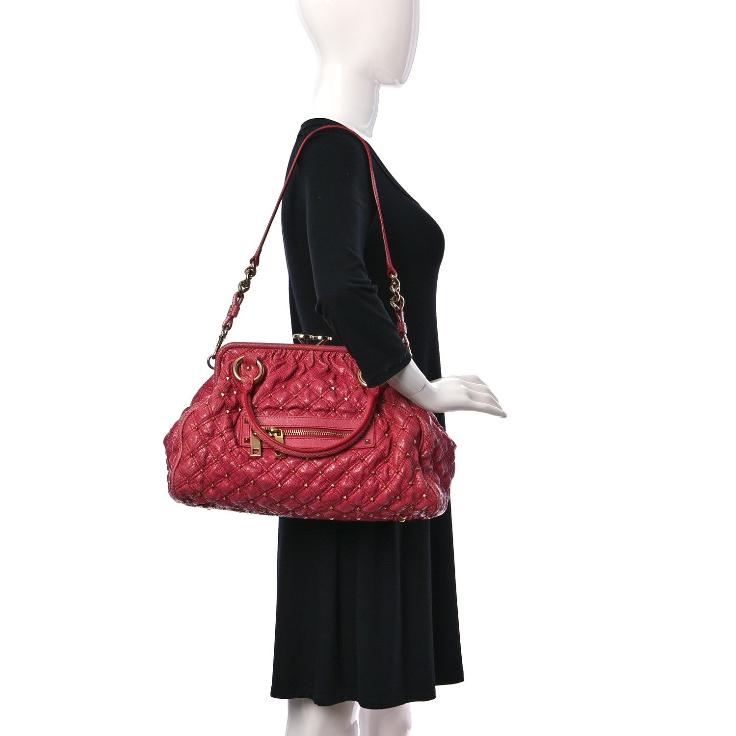 Marc Jacobs Python Embossed Stardust Stam Pink 2 of 16