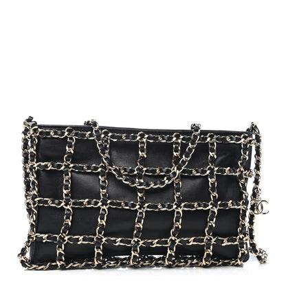Chanel Lambskin Chain Crossbody Black 1 of 4