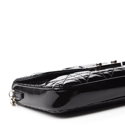 Christian Dior Patent Cannage New Lock Pouch Black 6 of 10