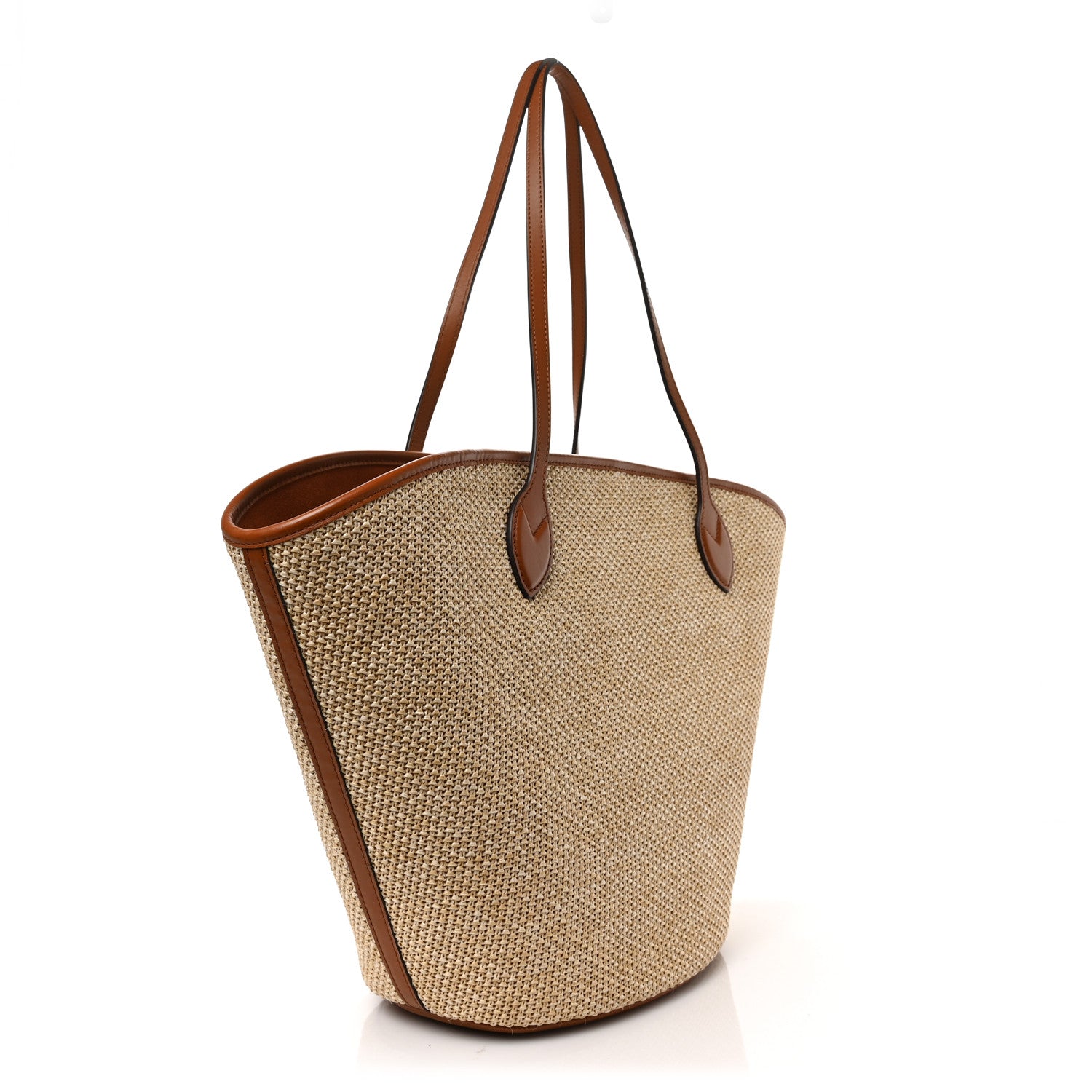 Louis Vuitton Raffia Saint Jacques Tote Caramel 3 of 8