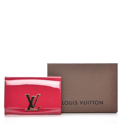 Louis Vuitton Patent Louise Clutch Rose Indien 6 of 6