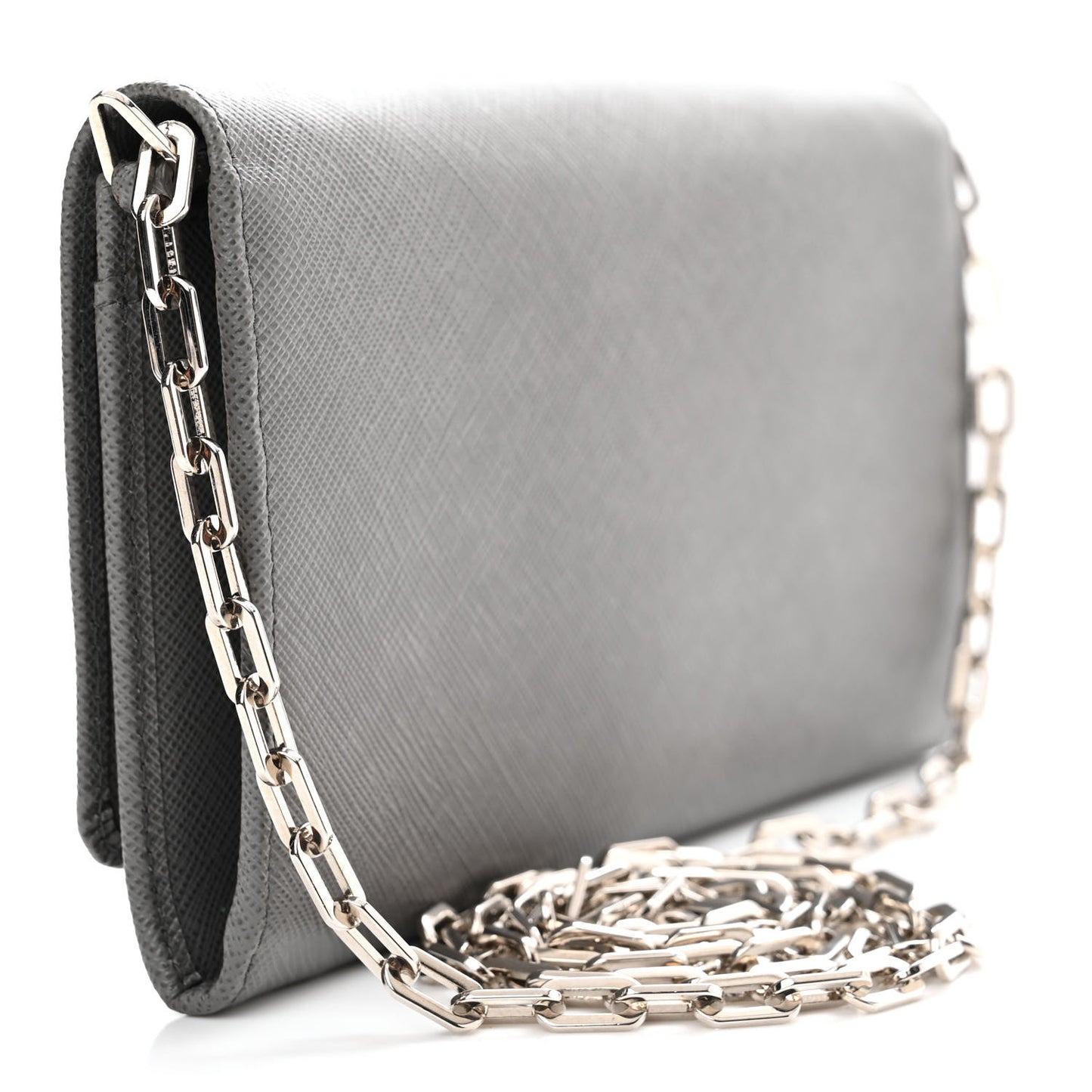 Saffiano Metal Oro Chain Wallet Marmo