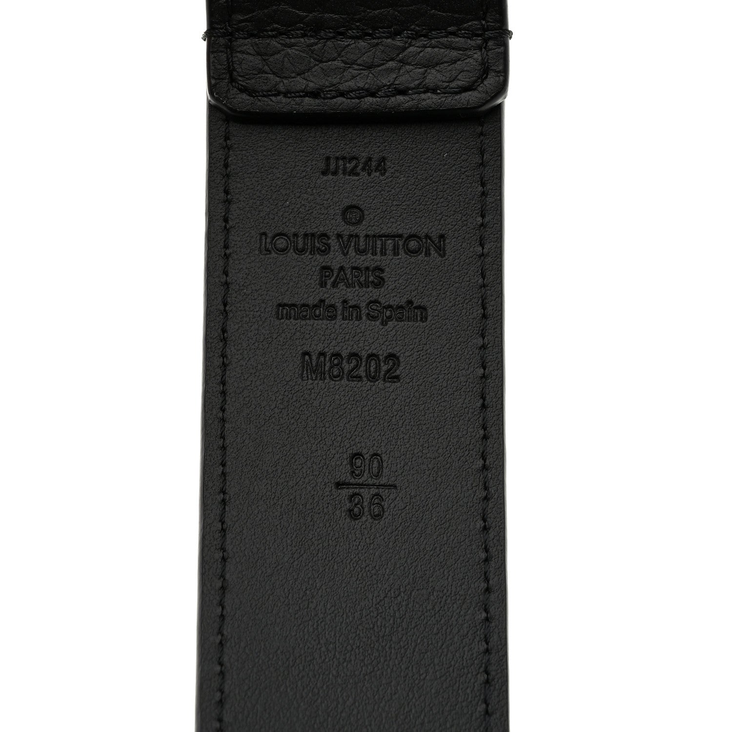 Louis Vuitton Taurillon 35mm Pont Neuf Belt 90 36 Black 3 of 6