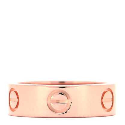 Cartier 18K Pink Gold 5.5mm LOVE Ring 49 4.75 3 of 7