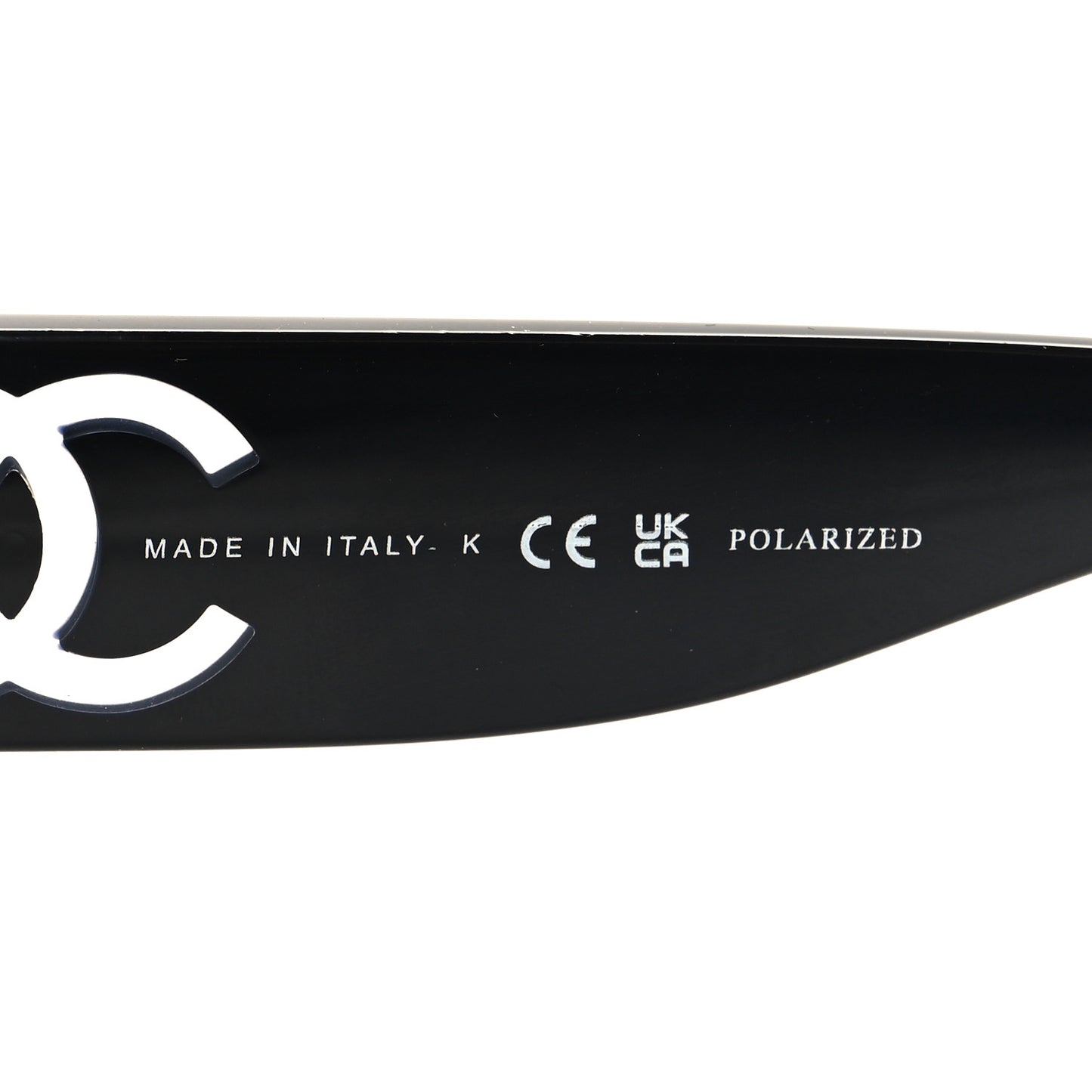 Acetate Nyon Oval CC Sunglasses 5528-A Black
