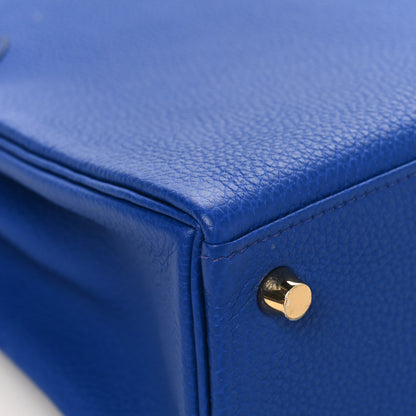 Hermes Togo Kelly Retourne 25 Bleu Royal 9 of 13
