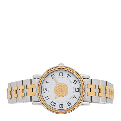Hermes Stainless Steel 25mm Sellier Quartz Watch Gold 2 of 4
