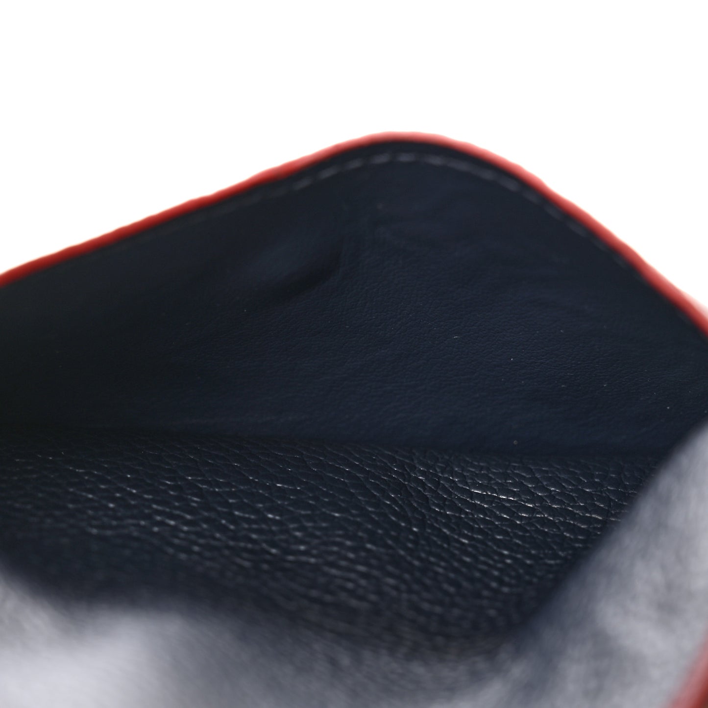 Empreinte Recto Verso Card Holder Marine Rouge