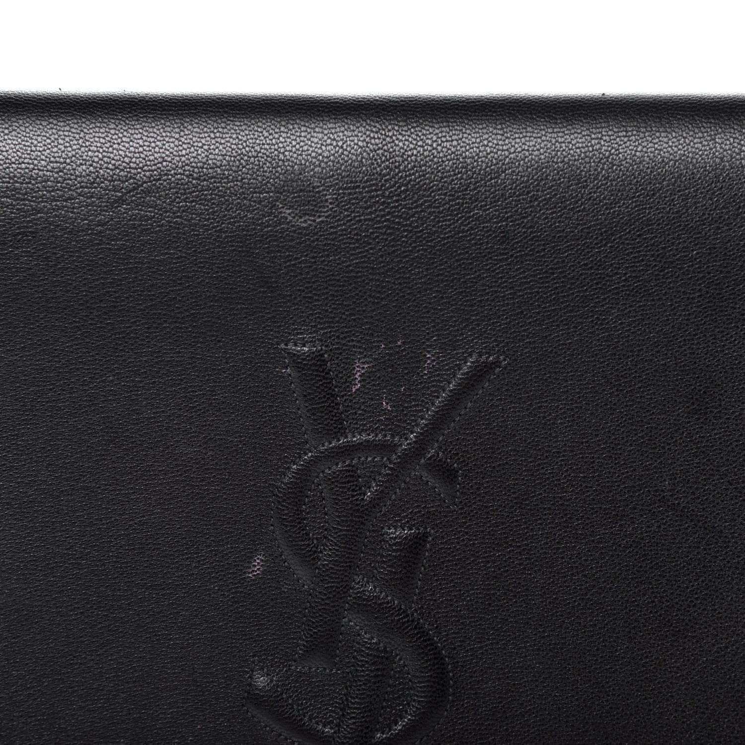 Saint Laurent Goatskin Large Belle De Jour Clutch Black 7 of 8