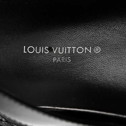 Louis Vuitton Lambskin Monogram Embossed Paseo Flat Comfort Sandals 36 Black 6 of 8