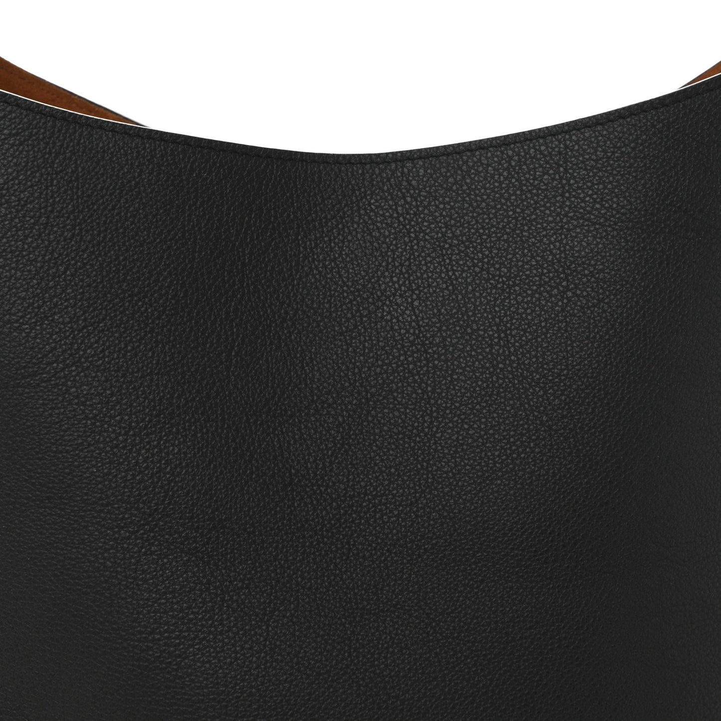 Grained Calfskin Low Key Hobo MM Black