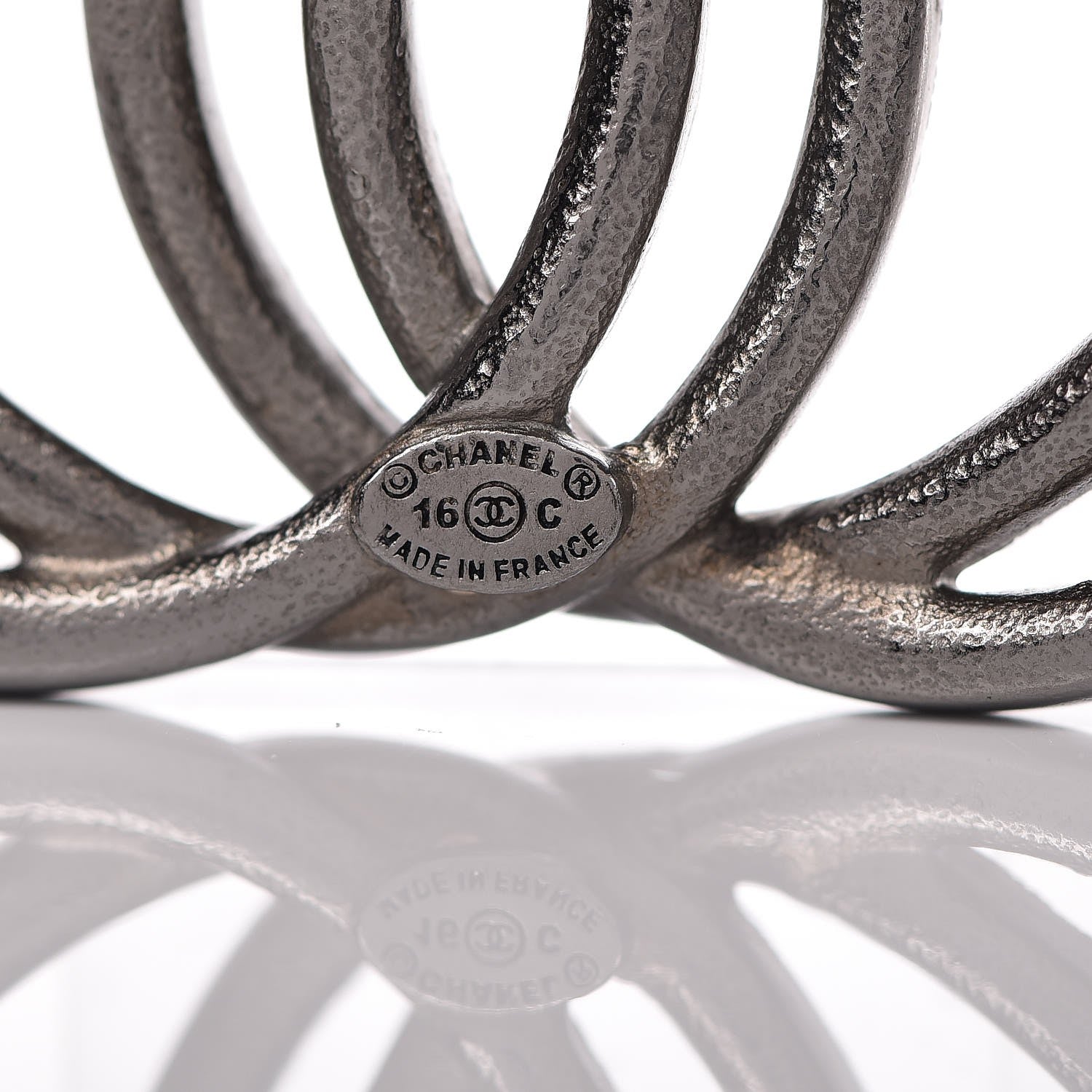 Chanel Crystal Baguette CC Brooch Light Purple 4 of 5