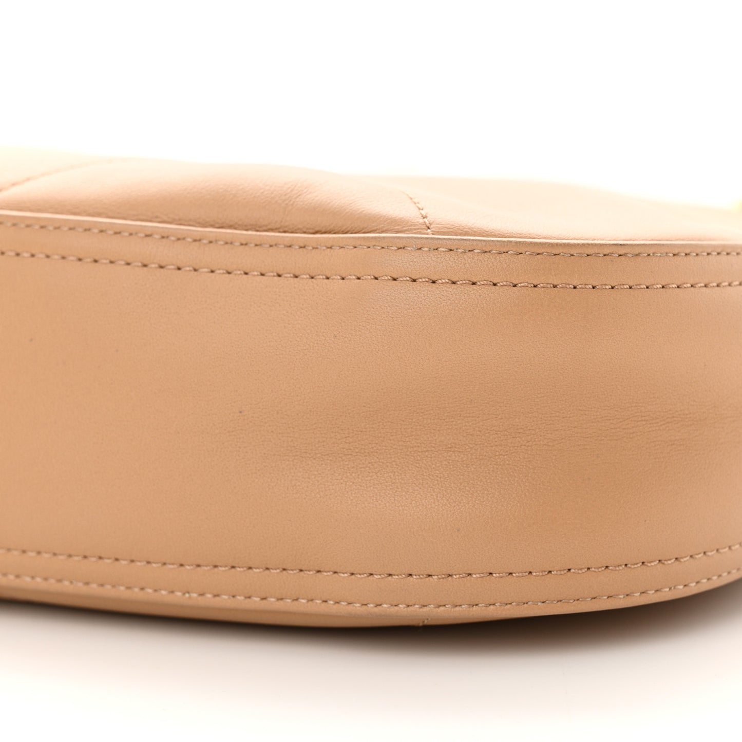 Calfskin Stitched Easy Mood Hobo Beige