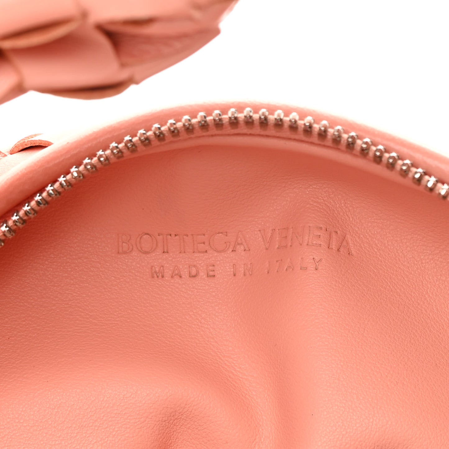 BOTTEGA VENETA Nappa Intrecciato Mini Jodie Peachy