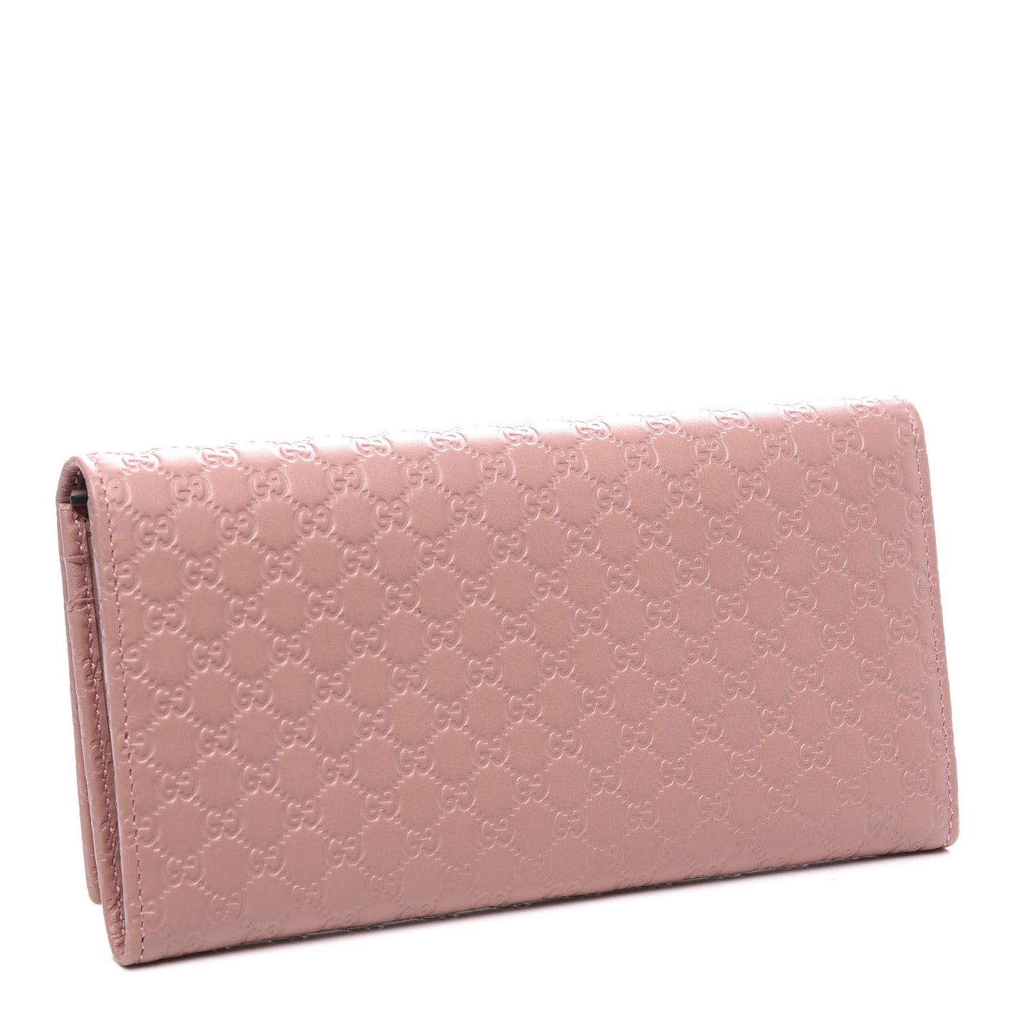 Soft Microguccissima Continental Wallet Soft Pink