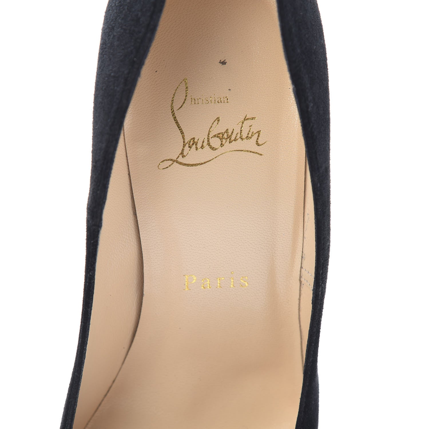 Christian Louboutin Suede Daffodile 160 Pumps Black 38.5 6 of 13