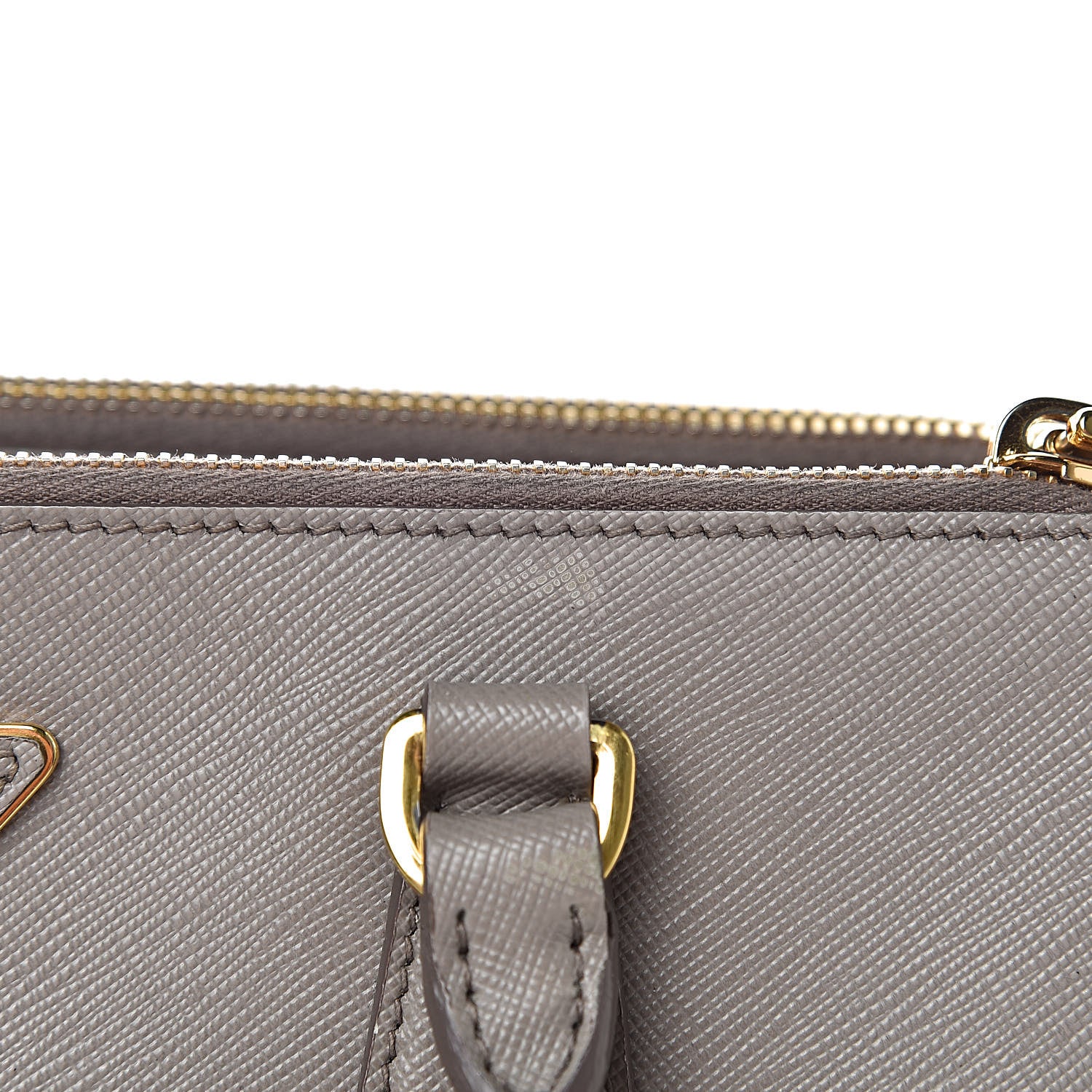 Prada Saffiano Small Galleria Double Zip Tote Argilla 10 of 22