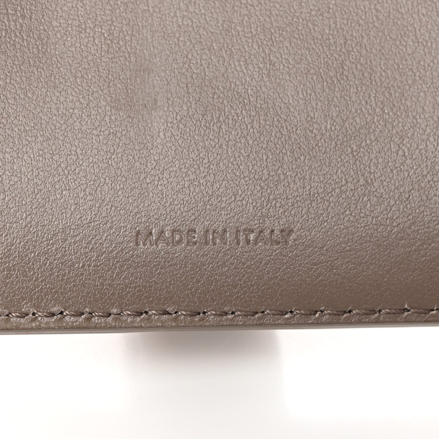 Grained Calfskin Medium Multifunction Strap Wallet Pebble