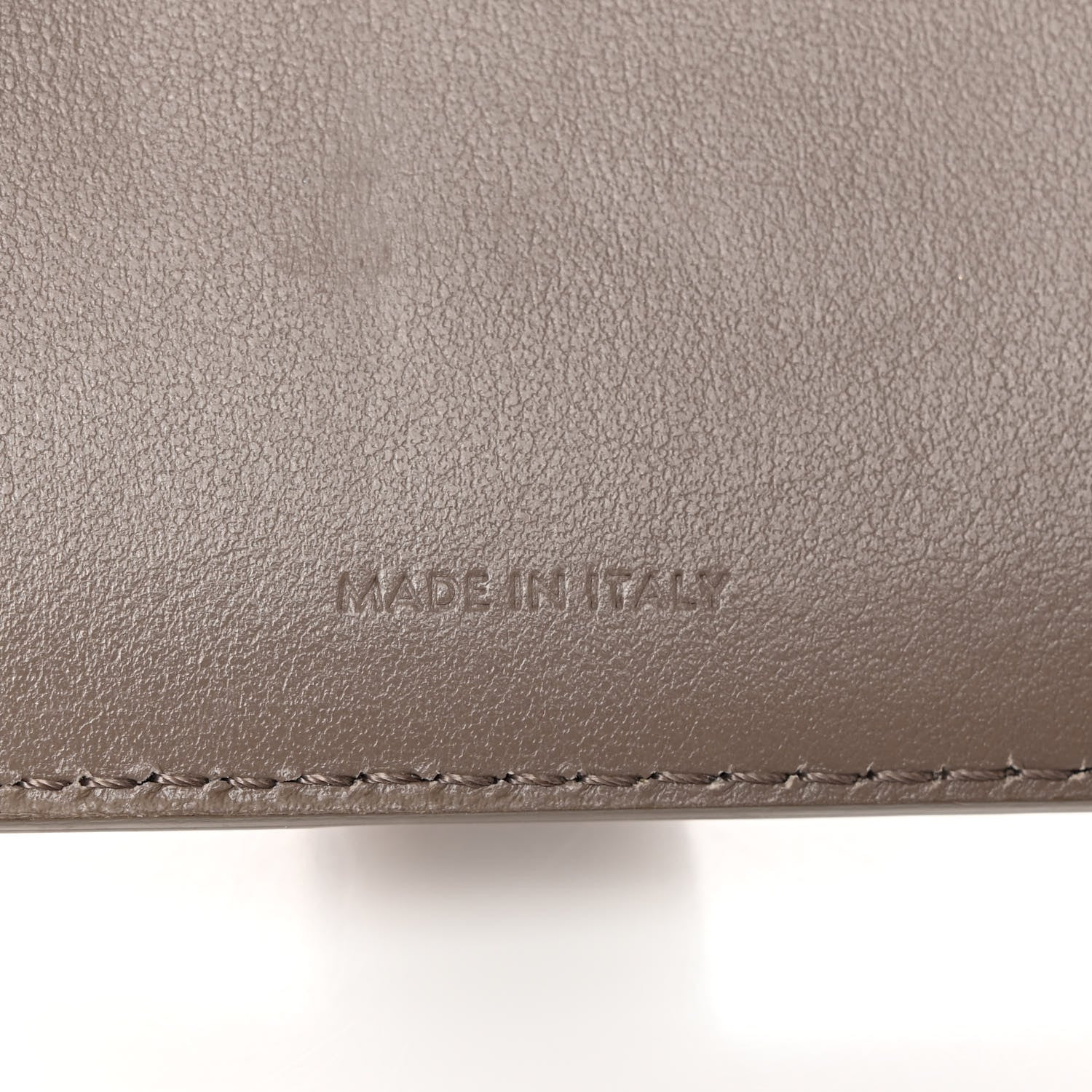 Celine Grained Calfskin Medium Multifunction Strap Wallet Pebble 7 of 14