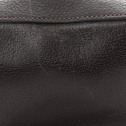 Gucci Textured Calfskin Web Small Webby Bee Shoulder Bag Brown Coffee 14 of 18