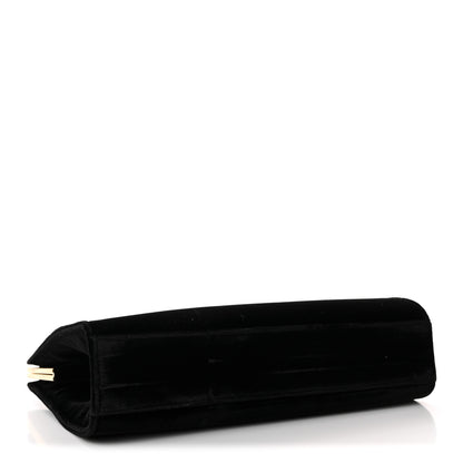 Saint Laurent Velvet Large Le Anne-Marie Shoulder Bag Black 4 of 9