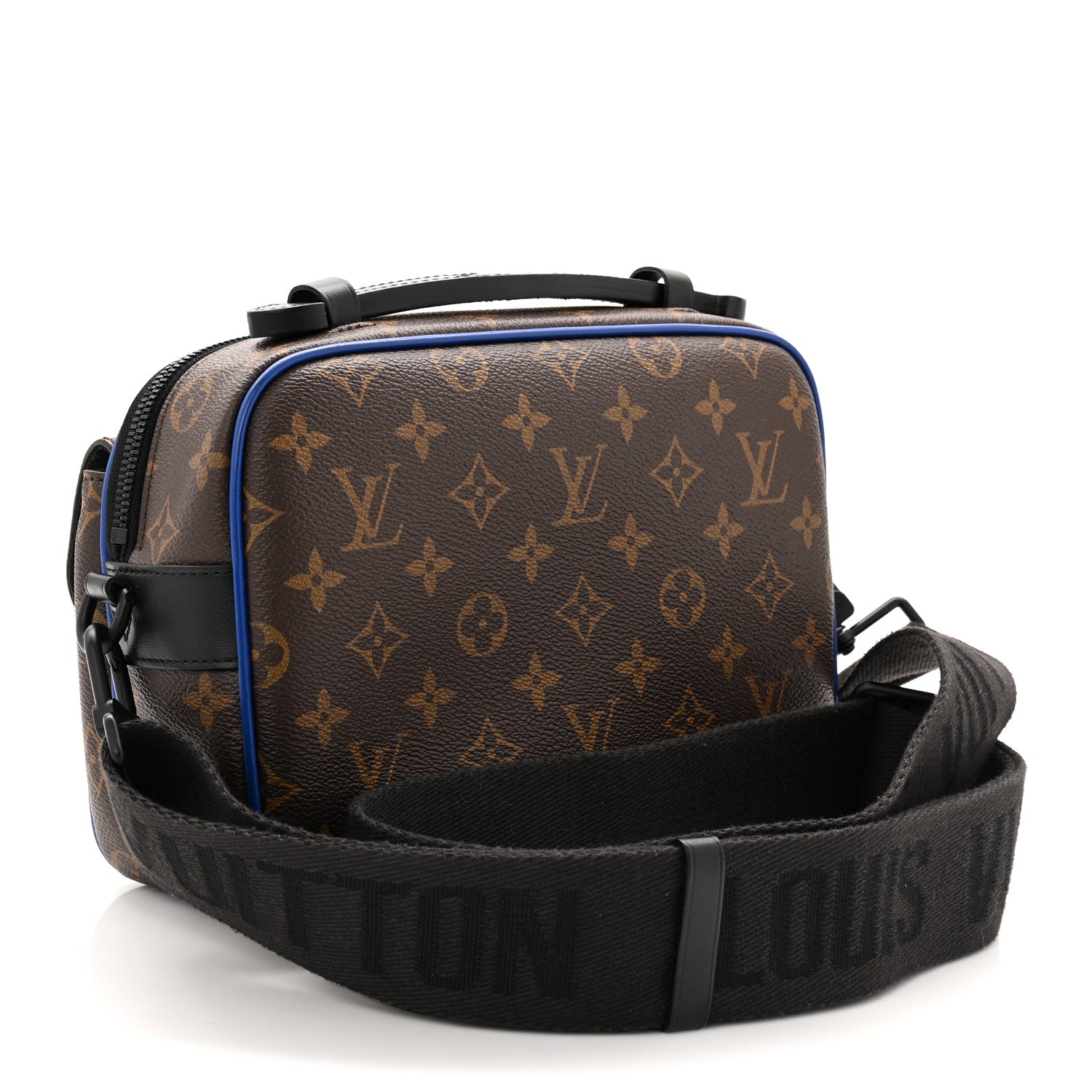 Louis Vuitton Monogram Macassar S Lock Messenger Blue 3 of 11