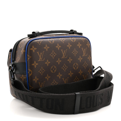 Louis Vuitton Monogram Macassar S Lock Messenger Blue 3 of 11