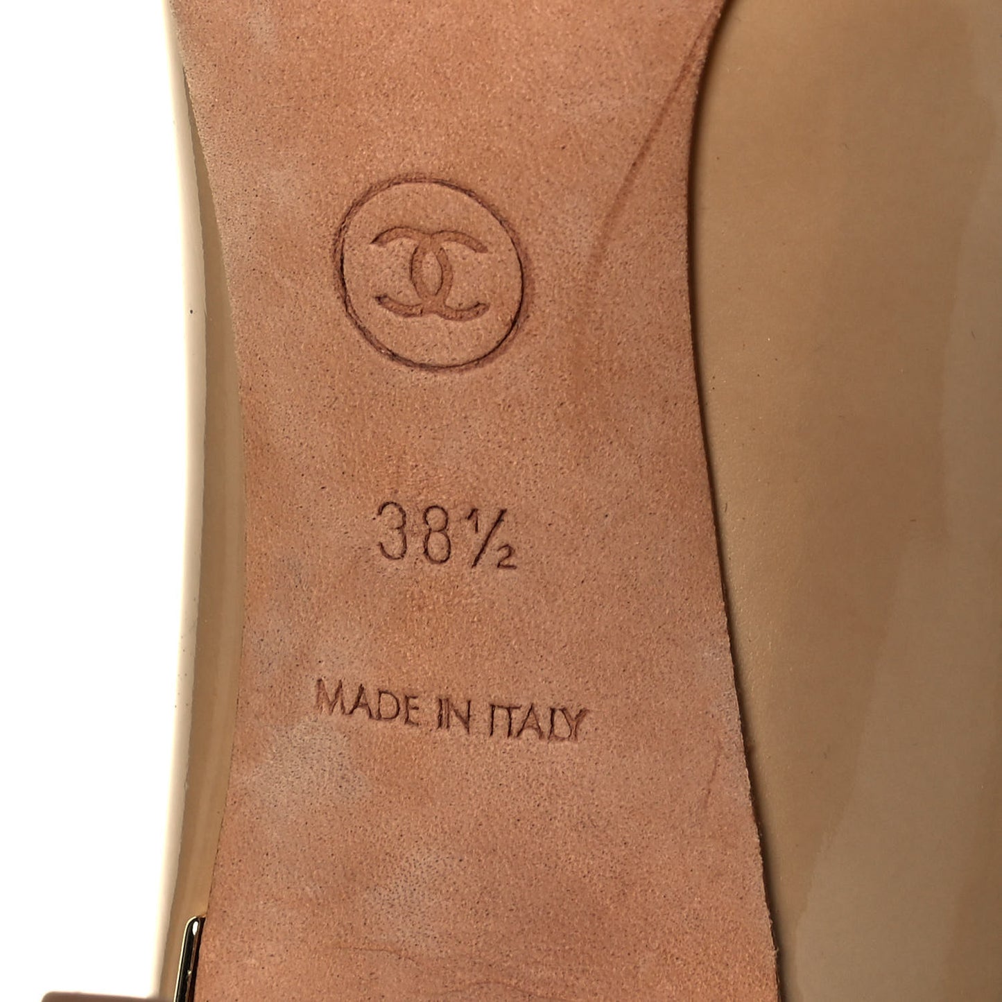 Metallic Patent Cap Toe CC Pumps 38.5 Gold