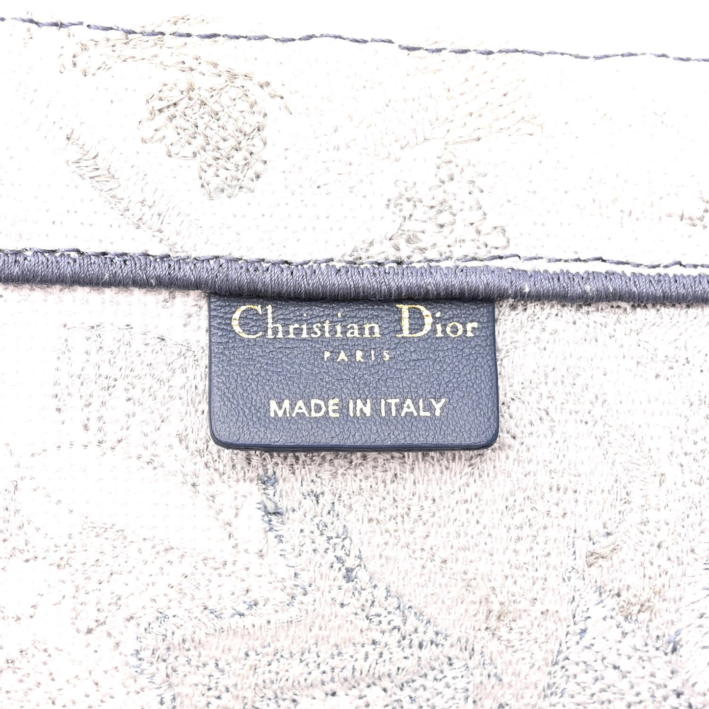 Gradient Canvas Embroidered Large Dioriviera Toile De Jouy Book Tote Blue