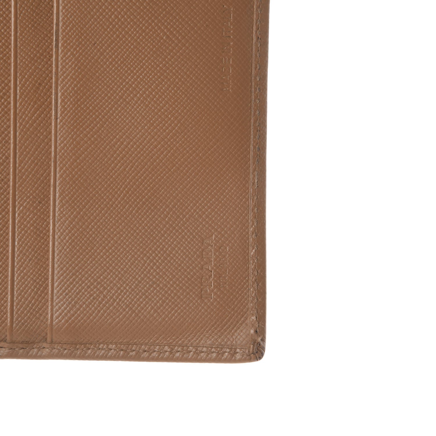 Prada Saffiano Metal Flap Wallet Naturale 5 of 6