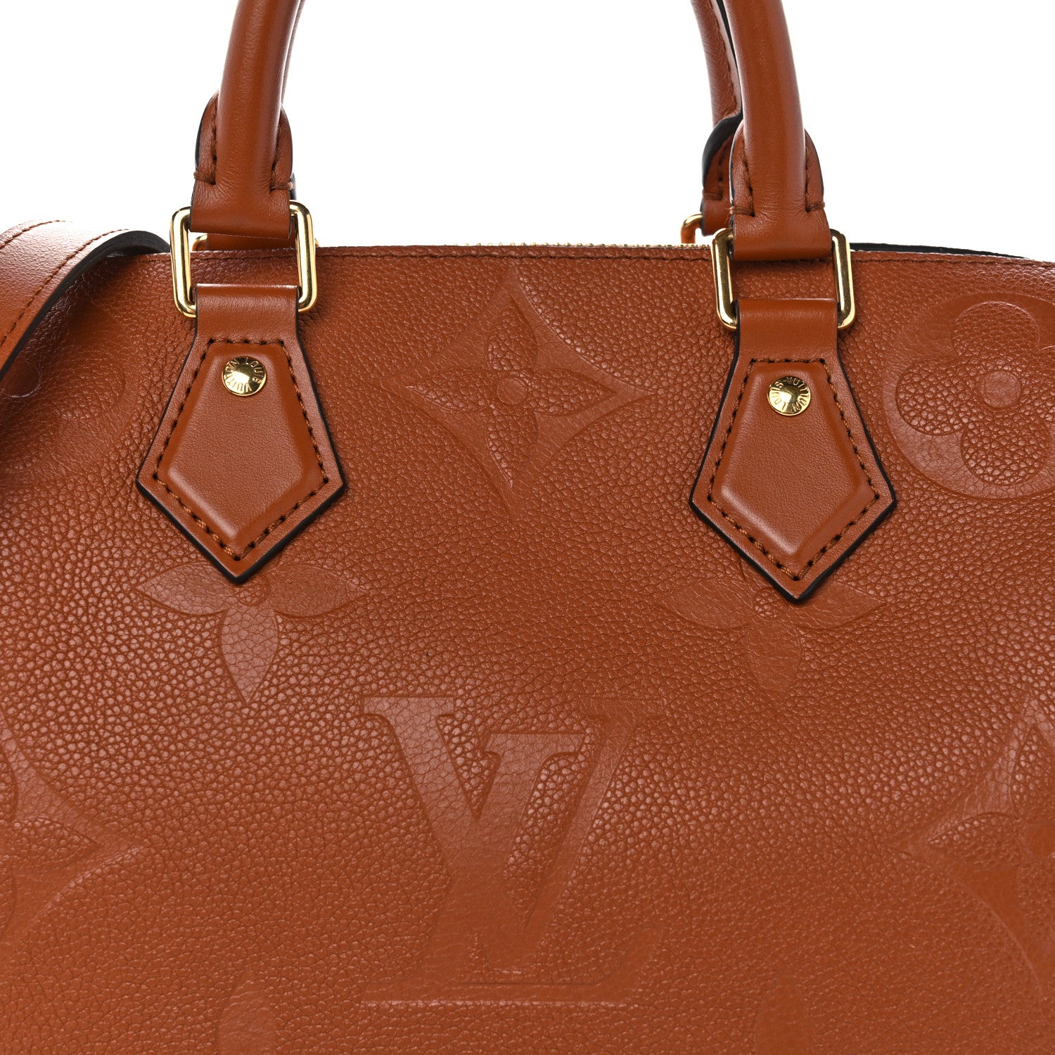 Louis Vuitton Empreinte Monogram Giant Speedy Bandouliere 25 Cognac 7 of 9