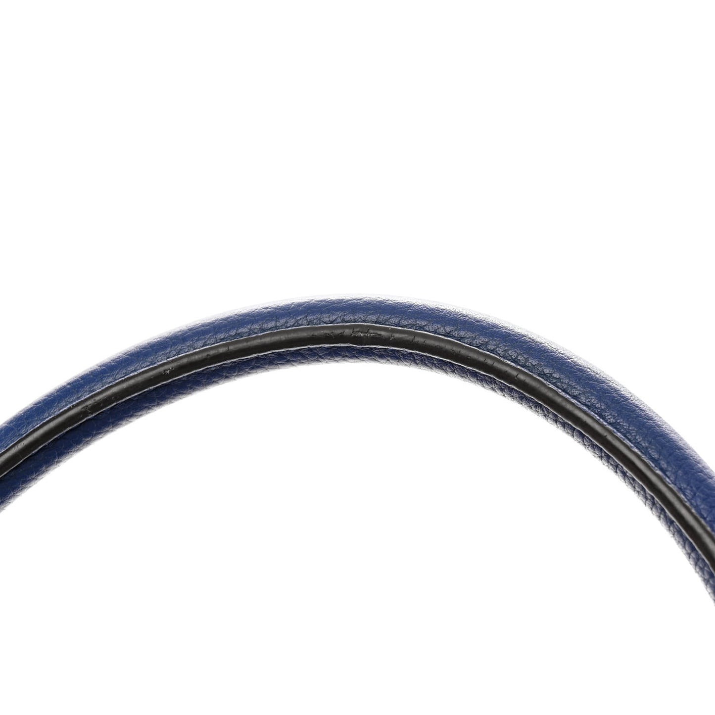 Drummed Calfskin Suede Medium Trapeze Indigo