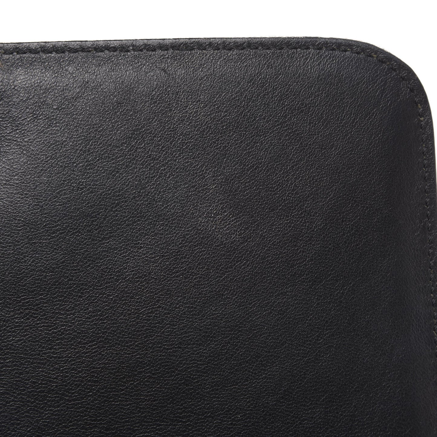 Crocodile Embossed Calfskin Suede Medium Trapeze Black