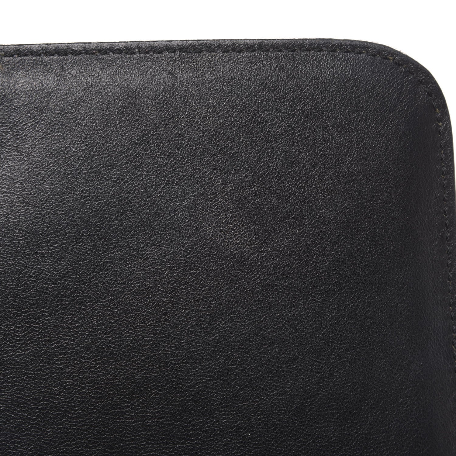 Celine Crocodile Embossed Calfskin Suede Medium Trapeze Black 15 of 15
