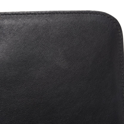 Celine Crocodile Embossed Calfskin Suede Medium Trapeze Black 15 of 15