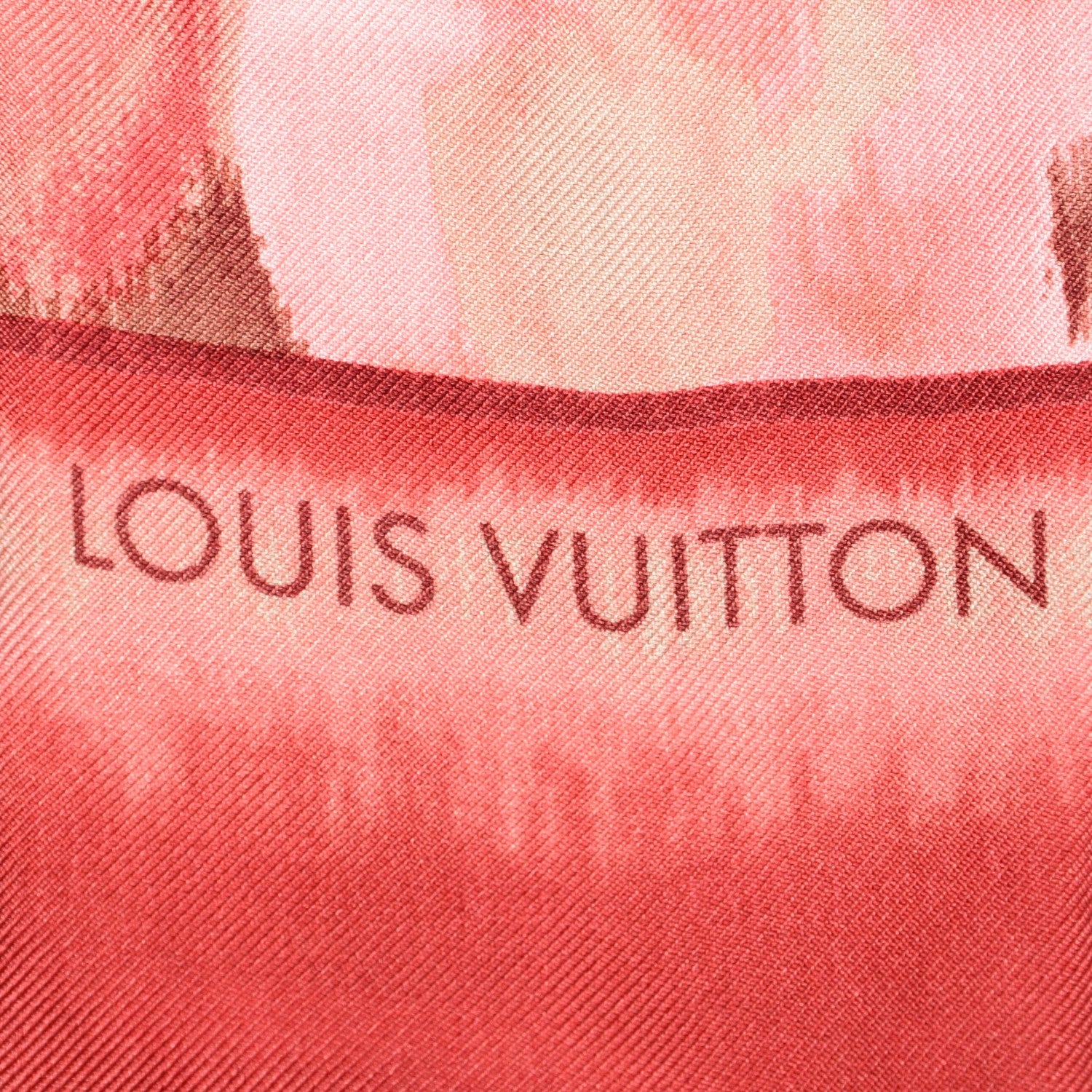 Louis Vuitton Silk Monogram Ikat Summer Bandeau Rose Indien 3 of 4