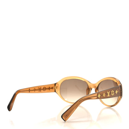 Louis Vuitton Acetate Obsession Round Sunglasses Z0032W Brown Glitter 4 of 7