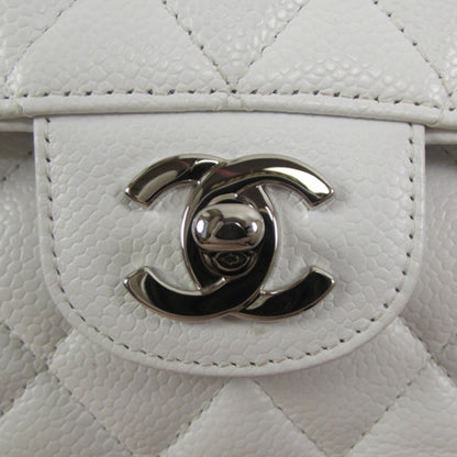 Chanel Caviar Quilted Medium Double Flap White 6 of 11
