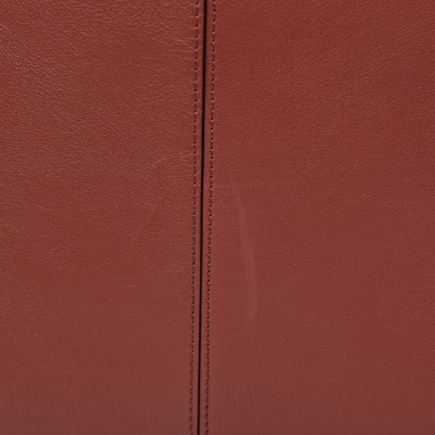 Celine Calfskin Medium Tri-Fold Bag Red Wood 14 of 17