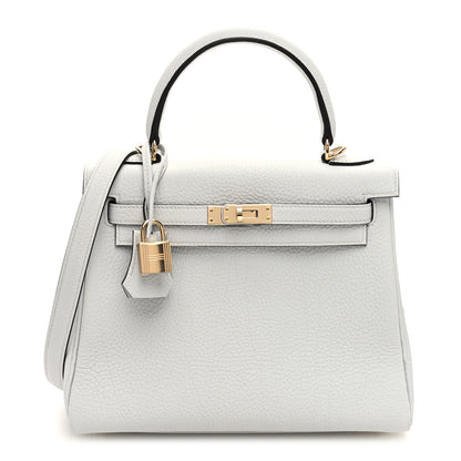 Hermes Togo Kelly Retourne 25 Gris Pale 1 of 11