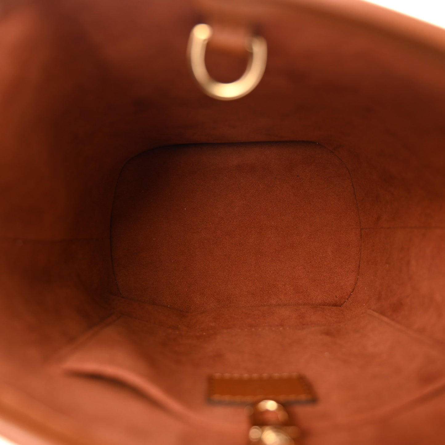 Kitted Raffia Petit Bucket Caramel